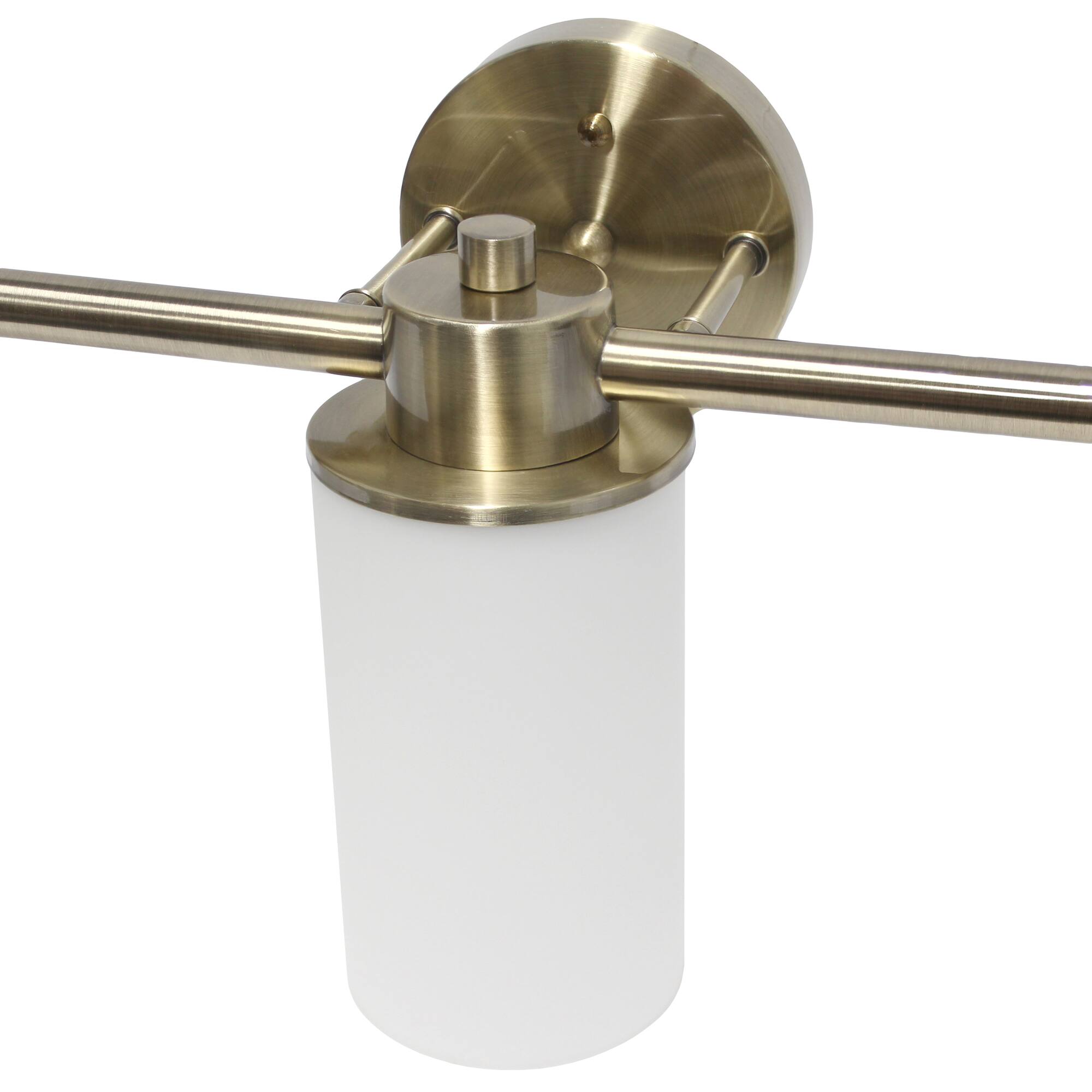 Lalia Home Essentix 3-Light White Shade Vanity